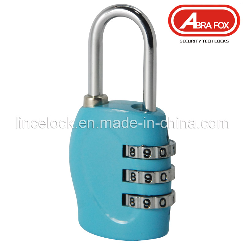 Blue Zinc Alloy Code Luggage Lock (526)